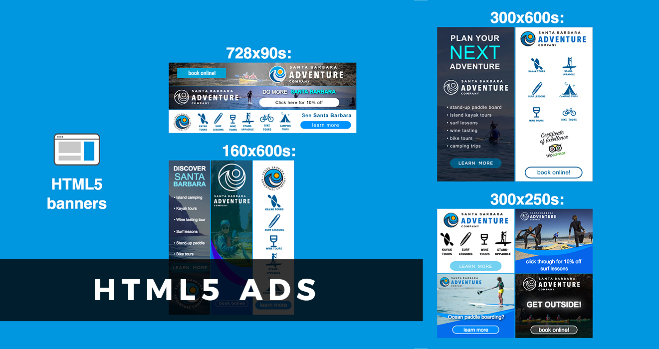 First slide of blanket the web banner ads