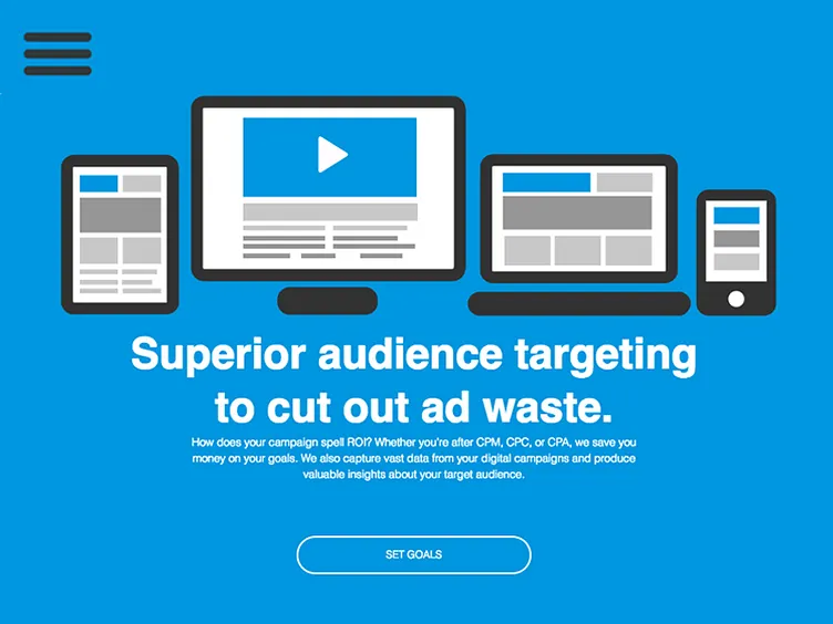 Blanket The Web digital advertising agency interface